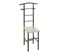 Valet de Chambre "Chaise" 109cm Noir & Naturel