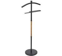 Valet de Chambre Design "Effet Bois" 109cm Noir