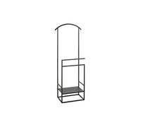HAKU Möbel Valet Noir, métal - Dim.: L 47 cm x H 128 cm x P 26 cm, Style: Modern