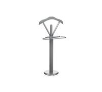 Valet de chambre FABIO chevalet de nuit portant pour vêtements, structure en métal laqué et finition en MDF décor gris mat