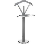 Valet de chambre FABIO chevalet de nuit portant pour vêtements, structure en métal laqué et finition en MDF décor gris mat