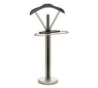 Valet de chambre FABIO en métal couleur champagne et noir chevalet de nuit portant pour vêtements structure en aluminium