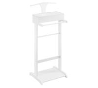 Valet de chambre ouvrable avec 4 poches 110 cm MDF blanc 03_0004519