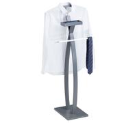 IDIMEX Valet de Chambre Robin Valet de Nuit Porte vêtements, Structure en Bois laqué Gris