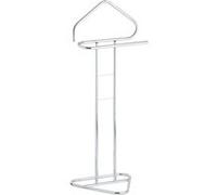 IDIMEX Valet de Chambre Valet de Nuit Camilo chevalet de Nuit avec Cintre pour Veste et Portant pour Pantalon et Autres vêtements, en métal chromé