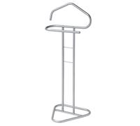 IDIMEX Valet de Chambre Valet de Nuit Camilo chevalet de Nuit avec Cintre pour Veste et Portant pour Pantalon et Autres vêtements, en métal laqué Gris Clair