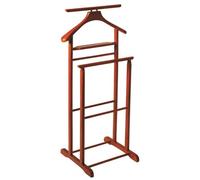 Valet de nuit en bois massif couleur cerisier, Dim : L47 x P36 x H102 cm --