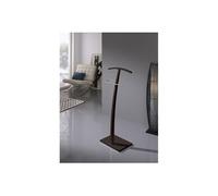 Valet de Nuit Wengé en hêtre massif sur socle rectangulaire, 28 x 45 x 113 cm --