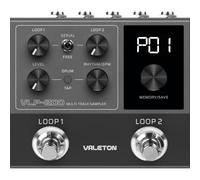 Valeton Échantillonneur multi-pistes VLP-200 - Deux boucleurs complets et une variété de motifs de rythme de batterie