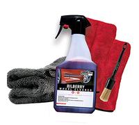 ValetPRO Bilberry Wheel Cleaner 500 ml - Nettoyant concentré pour jantes + pinceau Nuke Guys + 2 gants de précision Nuke Guys + chiffon sec détaillé 1000 g/m²