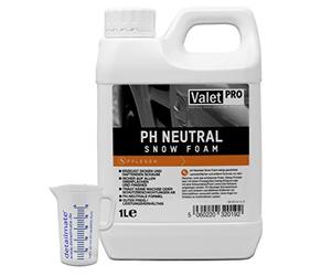 ValetPRO pH Neutral Snow Foam 1 litre de mousse de neige pour le lavage des voitures plus 1 doseur 50ml de detailmate.