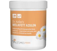 Valetumed Dr. Keller's Matière grasse du Lait avec azulène, Graisse pour mamelle, Soin de la mamelle, 500 ML, Vaches, apaisante, favorise la régénération, fabriquée en Allemagne