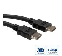 Câble de raccordement Value HDMI Fiche mâle HDMI-A 2.00 m noir 11.99.5542 4K UHD, blindé Câble HDMI