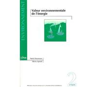 Valeur environnementale de l'énergie - Patrick Rousseaux - Presses Polytechniques Romandes - broché - Livre