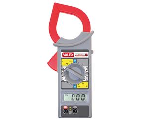 VALEX Courant Compteur Avec Testeur DIGITALE Couleur Gris Et Rouge 1800166