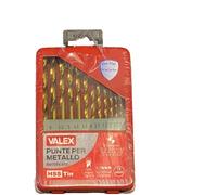 VALEX POINTEAUX POUR MÉTAL HSS-TIN SÉRIE 13 PZ MESURES DE 1,5 À 6,5 MM 1461155