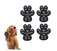 VALFRID Protecteur de Patte de Chien Robuste Anti-dérapant 40 pièces,Auto-adhésif résistant Chien Chaussures Bottillons Chaussettes pour Remplacer M