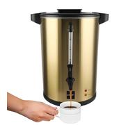 Valgus percolation café 55 tasses 8L or double paroi commerciale en acier inoxydable machine à café avec Percolateur chauffe - eau pour la restauration partie mariage