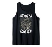 Valhalla Forever Viking Crâne Corbeau Norse Débardeur