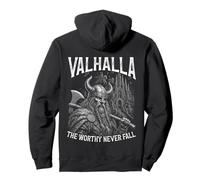 Valhalla, Le valeureux Guerrier Viking Qui ne tombera jamais Sweat à Capuche