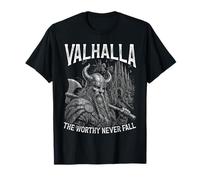 Valhalla, Le valeureux Guerrier Viking Qui ne tombera jamais T-Shirt