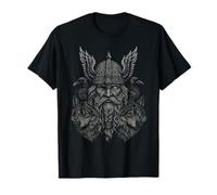 Valhalla Odin Corbeau Loup mythes Nordiques Viking T-Shirt
