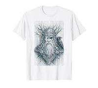 Valhalla Odin Corbeau Mortel mythologie Nordique Viking T-Shirt