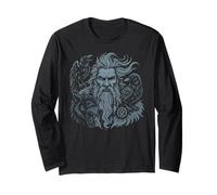 Valhalla Odin Corbeaux d'Odin Fenrir Loup Viking Manche Longue
