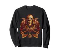 Valhalla Odin - Norse Mythology - Ravens - Fire Edition Sweatshirt
