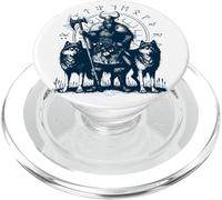 Valhalla Odin Rune Circle Guerrier Viking Nordique Loups PopSockets PopGrip pour MagSafe