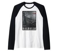 Valhalla Odin Thor Runes Casque Norseman Guerrier Viking Manche Raglan