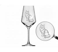 Valhalla Verre à vin gravé chat Maine Coon 350 ml lavable au | Gravure Maine-Coon chat, 350 ml volume, lavable au lave-vaisselle, polyvalent, design élégant, déclaration individuelle