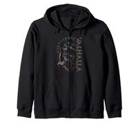 Valhalla Wolf Boussole Viking avec Runes d'Odin Sweat à Capuche
