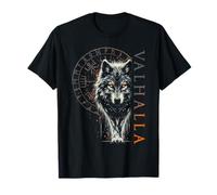 Valhalla Wolf Boussole viking avec runes d'Odin T-Shirt