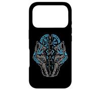Valhalla Wolf Mask Odin Runes Norse Compass Viking Coque pour iPhone 17 Pro