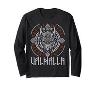 Valhalla Wolf Mask Odin Viking Runes Norse Compass Vegvisir Manche Longue