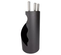 Valiant Serviteur de cheminée 3 pièces - Noir - Hauteur : 55 cm