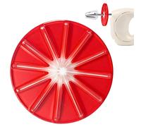 Valicaer Fouet de cuisine pour fouets à 6 fils, grattoir compatible avec les mélangeurs à tête inclinable de 4,5 l et 5 l, accessoires d'aide de cuisine faciles à nettoyer (rouge)