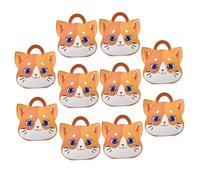 VALICLUD 1 Boîtes À Carton Avec Poignée Design Chat Coffrets Petites Boîtes Pour Friandises Et Snacks 10 Pièces