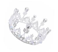 VALICLUD 1 Couronne Ronde Pour Petites Filles Accessoires En Strass Couronne Pour Fille Couronne Pour Mariage Premier Anniversaire Petite Couronne Bandeau Diadème Pour Enfant En