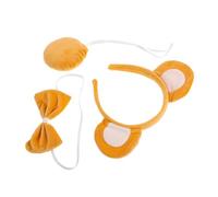VALICLUD 1 Ensemble Bandeau Oreille D'ours Bandeau Couvre-chef Animal Ours Joli Couvre-chef D'ours Joli Accessoire Ours Bande De Cheveux D'animaux -tête Animal Moelleux En Tissu Kaki