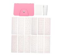 VALICLUD 1 Ensemble De Plaques En Acier Pour Nail Art Kits De Salon De Manucure Grattoir Tampon Pour Nail Art Kit De Manucure Pour Ongles Vernis UV DIY Plaques Métalliques Pour Nail