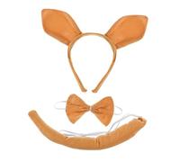 VALICLUD 1 Ensemble Ensemble de coiffure kangourou adultes faire la fête Halloween Bricolage deguisement enfant costume d'animaux bandeau animal accessoire kit de costumes peluche courte
