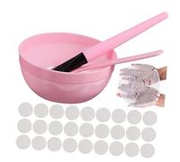 VALICLUD 1 Ensemble Ensemble D'outils De Soins De La Peau Masque Facial Trousse Scrubber Dirigé Masques Pendant La Nuit Bol Soin Du Visage Brosses Pour Le Visage Brosse à Masque Plastique