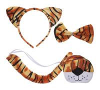 VALICLUD 1 Ensemble Ensemble -tête Tigre Accessoires Costume De Tigre Velu Enfant Tigres Tanière Bandeau De Tigre -tête Oreilles De Tigre Noeud Tigre Plus En Tissu