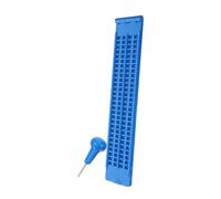VALICLUD 1 Ensemble Tablette braille outil d'apprentissage du braille kits d'écriture en braille soulevé plaque braille pour aveugle touche d'écriture braille pour aveugle Plastique Bleu
