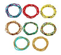 VALICLUD 1 Jeu Chaîne De Taille En Perles De Riz Chaîne Femme Accessoire Fete Chaînes De Taille Chaine De Ventre Chaine Ventre Été or Chaîne De Taille De Plage De Chaîne 8 Pièces