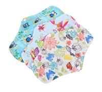 VALICLUD 1 Jeu Serviette Hygiénique En Charbon De Bambou Serviettes Hygiéniques Lavables Réutilisable Plus Tapis D'allaitement Serviettes Menstruelles Pour Filles 3 Pièces