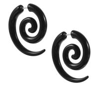 VALICLUD 1 Paire Boucles D'Oreilles En Spirale Swear Boucles D'Oreilles Pour Hommes les Gracieuses les Tribales Tourbillonnant Les les Fausses