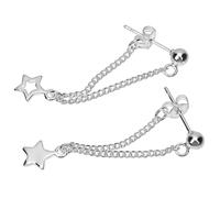 VALICLUD 1 Paire Boucles D'oreilles Étoile à Cinq Branches Boucles D'oreilles Pour Femmes Boucle D'oreille Déclaration Baisse Boucles D'oreilles Drôles Silver S925